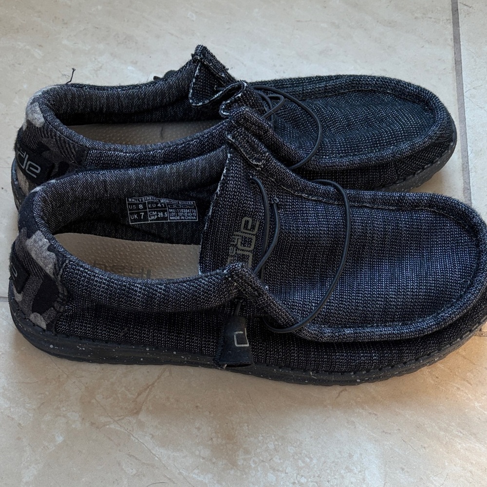 Hey Dude Men's Dark Gray Loafers
